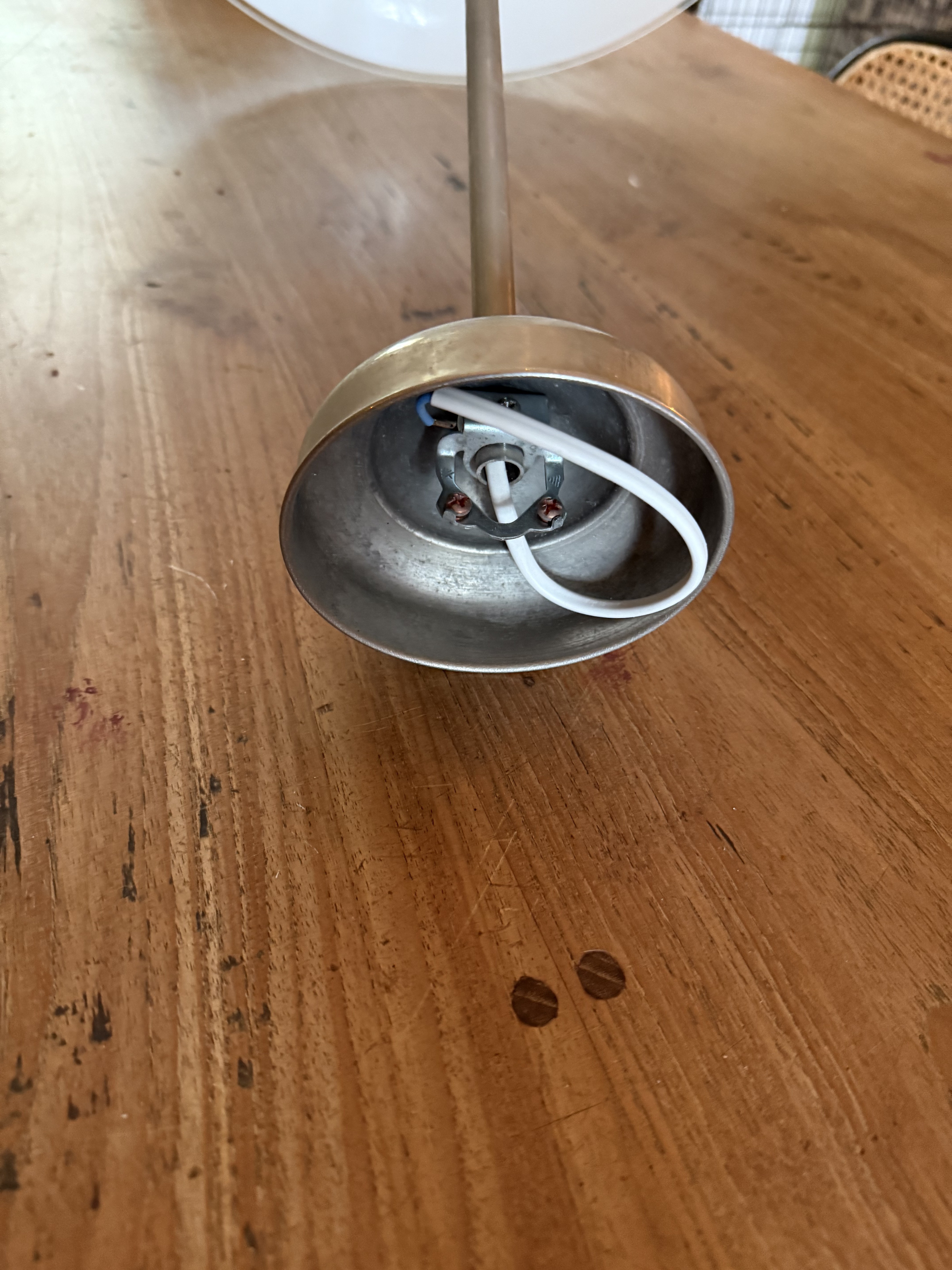 Mooie Grote Witglazen Plafondlamp Van Gispen image 6