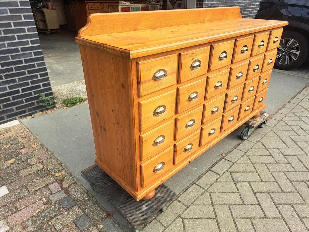 Hand Gemaakte Grenen Ladekast 24 Lades image 21