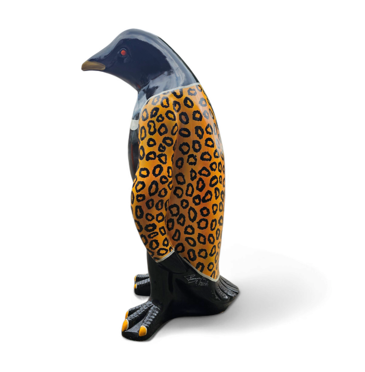 Large Resin Penguin By Michael Peetermans / Belgium 2014 / Signed By Artist / Unique Piece image 12