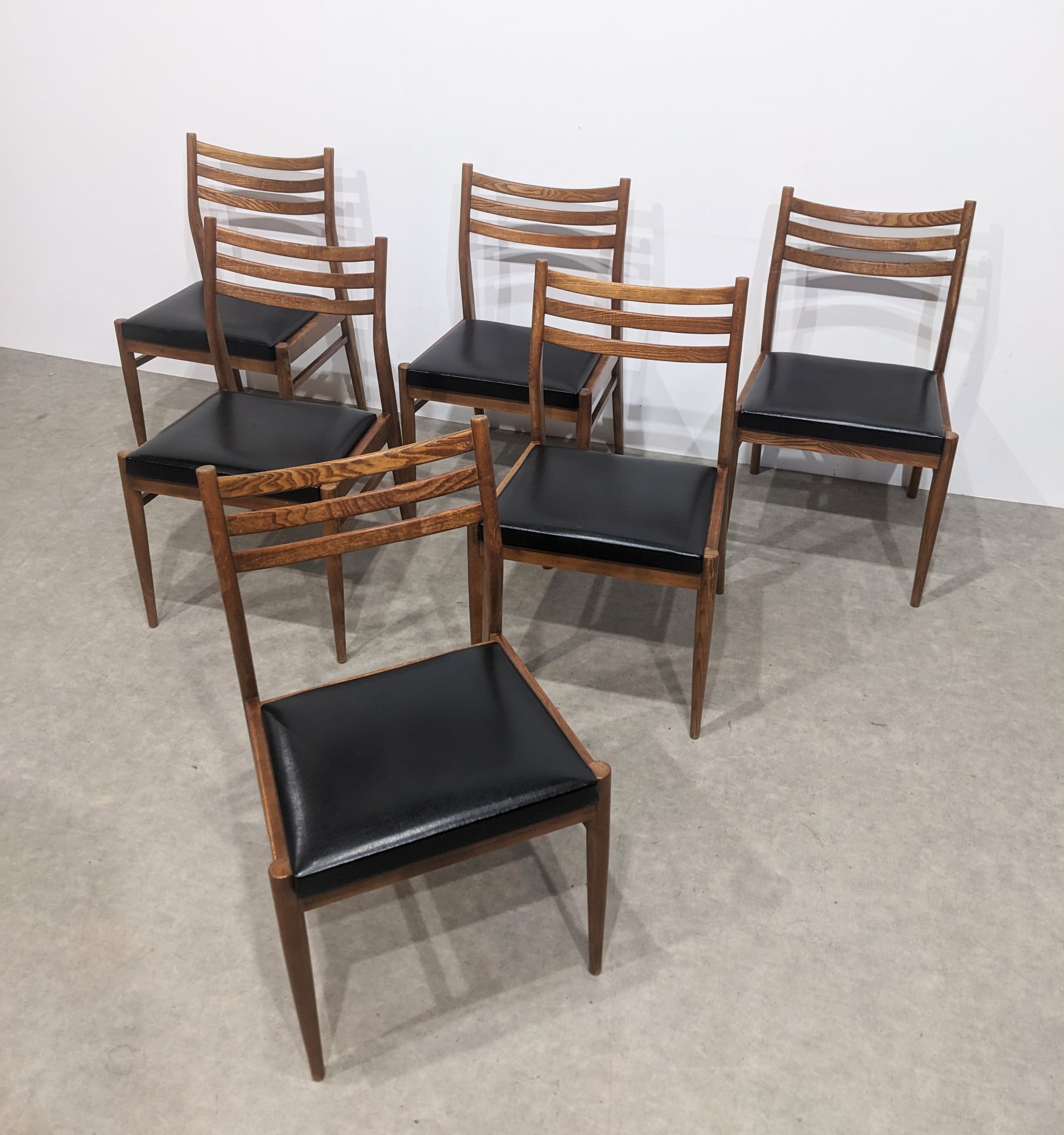 Six Elegant Vintage Scandinavian Chairs image 2