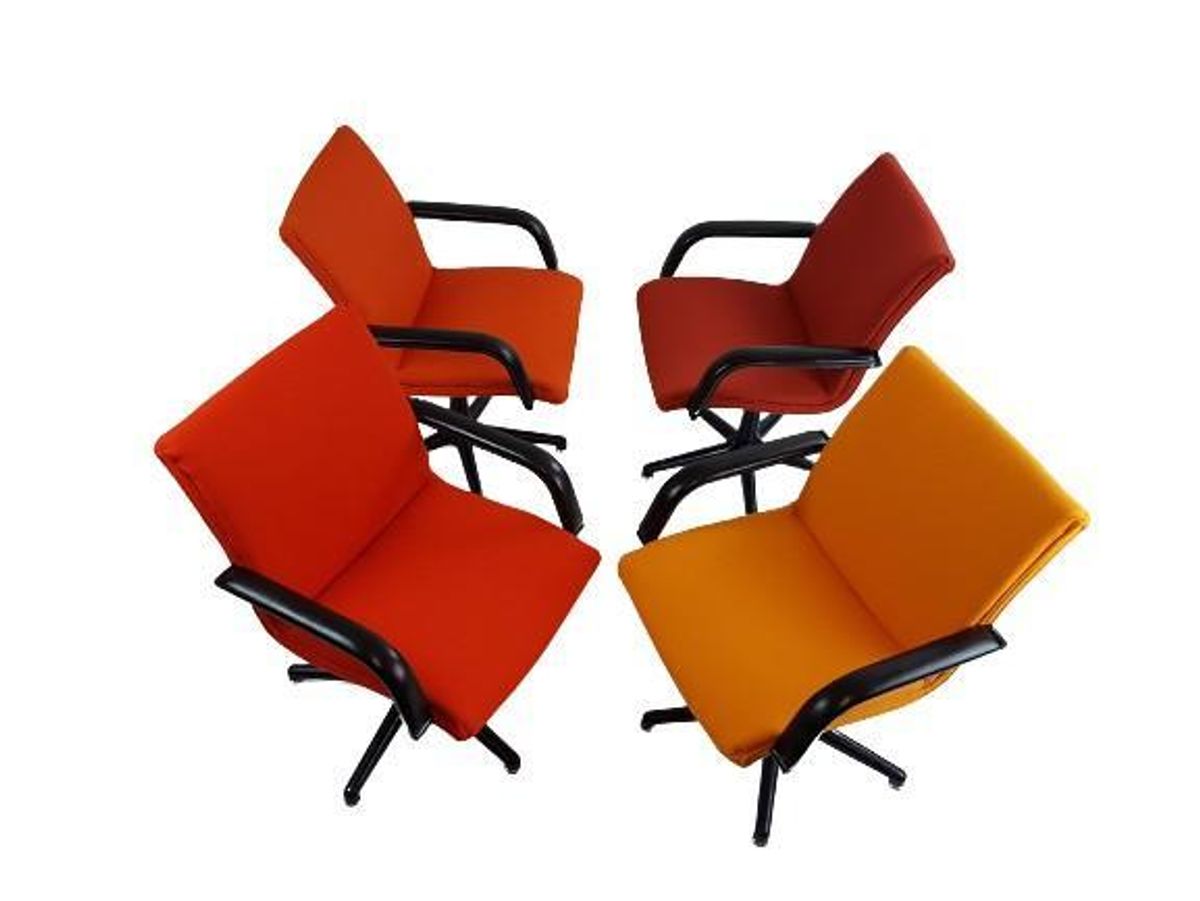 Artifort Bureaustoelen Oranje Setprijs Ploegstof image 8