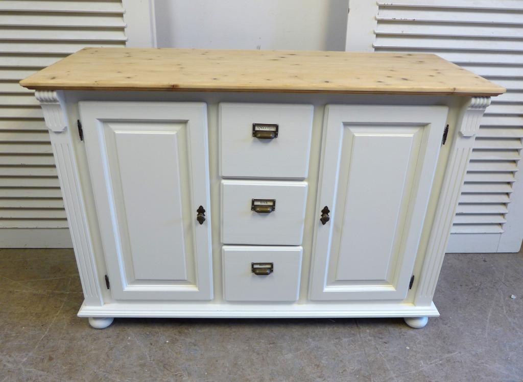 Prachtig Wit Landelijk Dressoir 135 Cm image 2