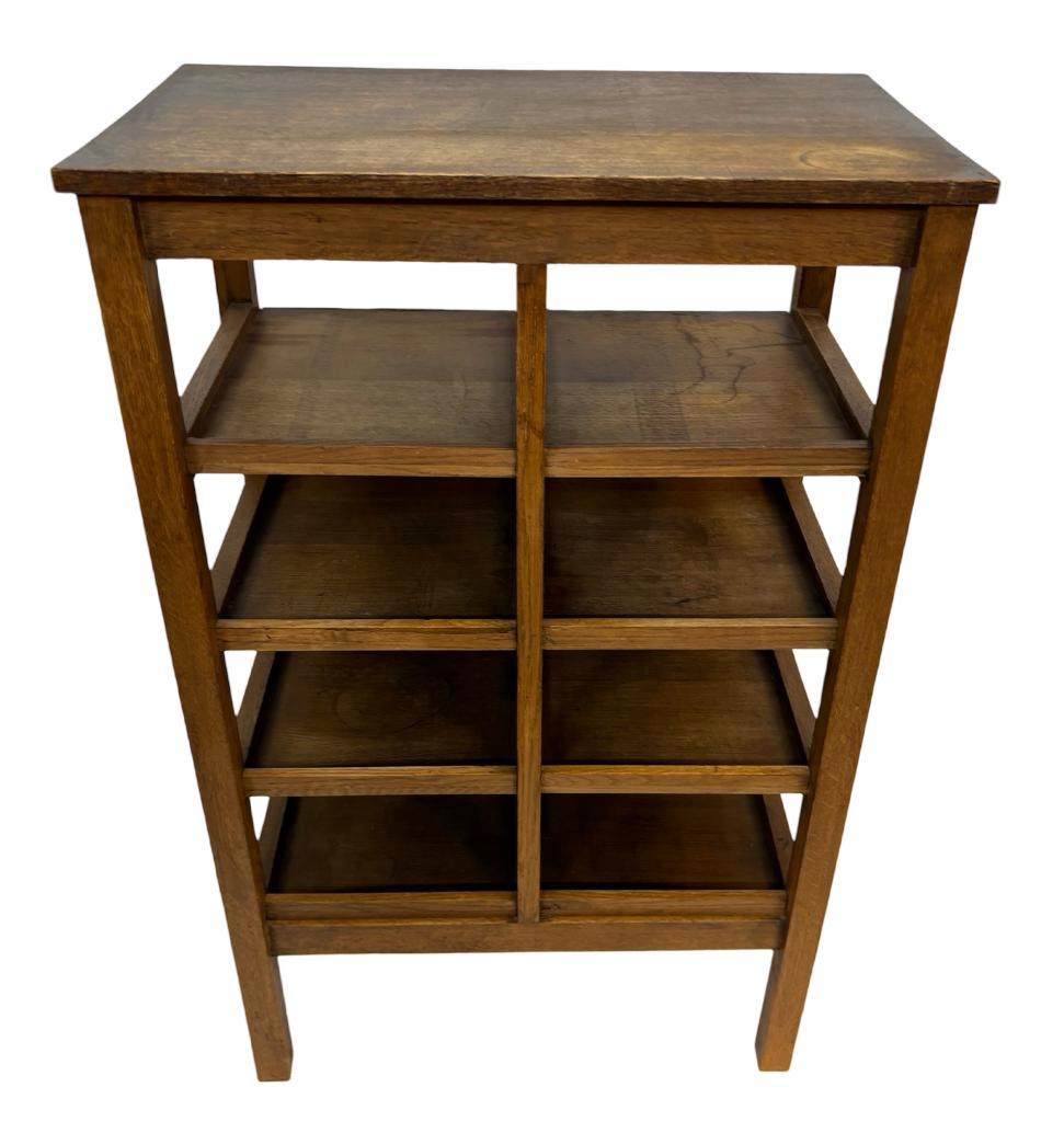 Art Deco Wandkast Vakkenkast Jaren 30 Eiken Open Kast image 12