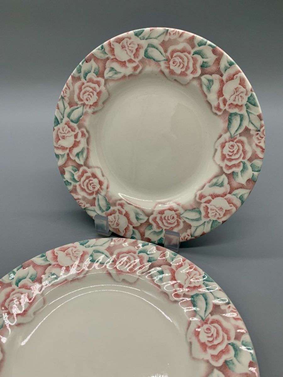 Vintage Barratts England Bordjes Pastel 2 Stuks image 6