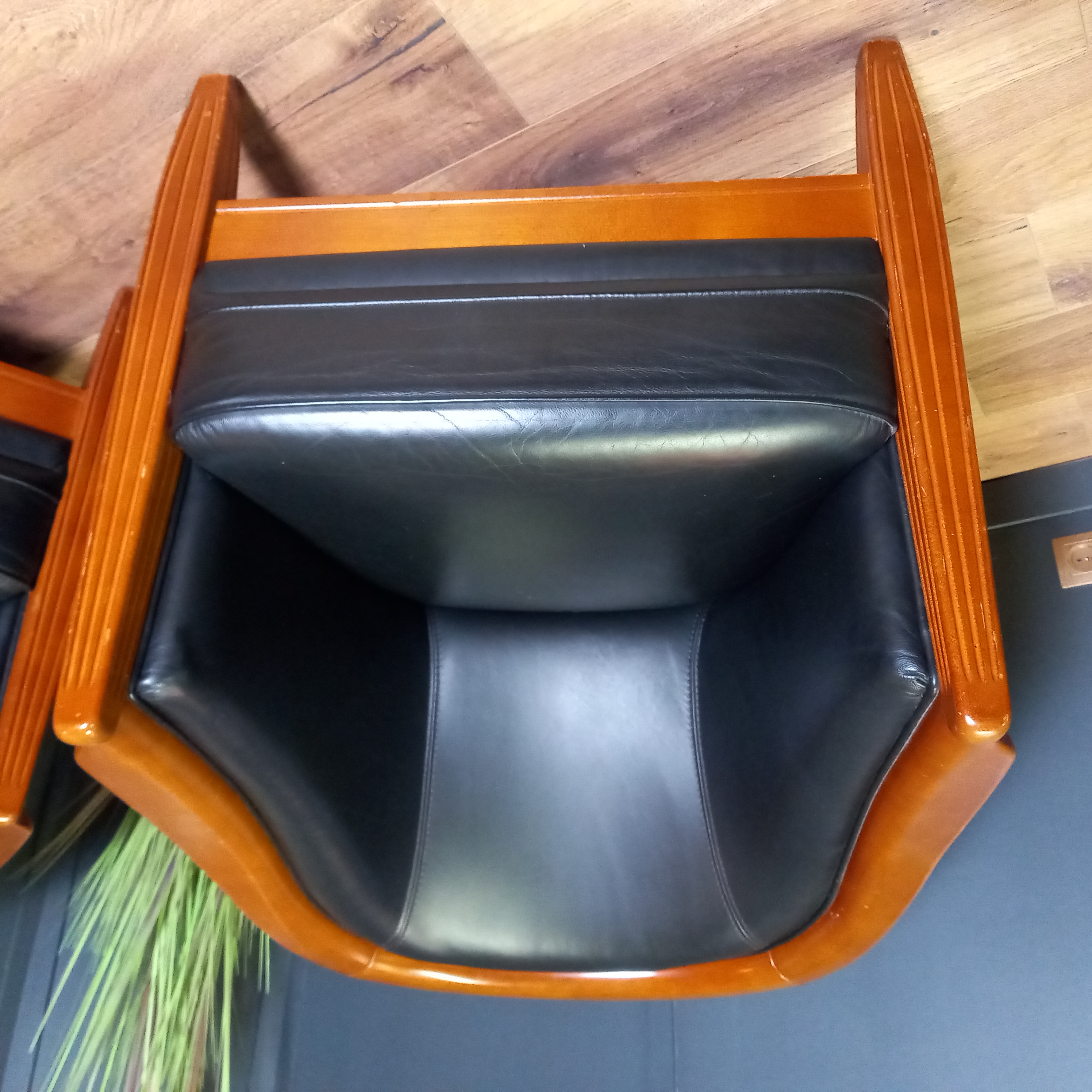 Donkerblauwe Vintage Clubfauteuils image 14