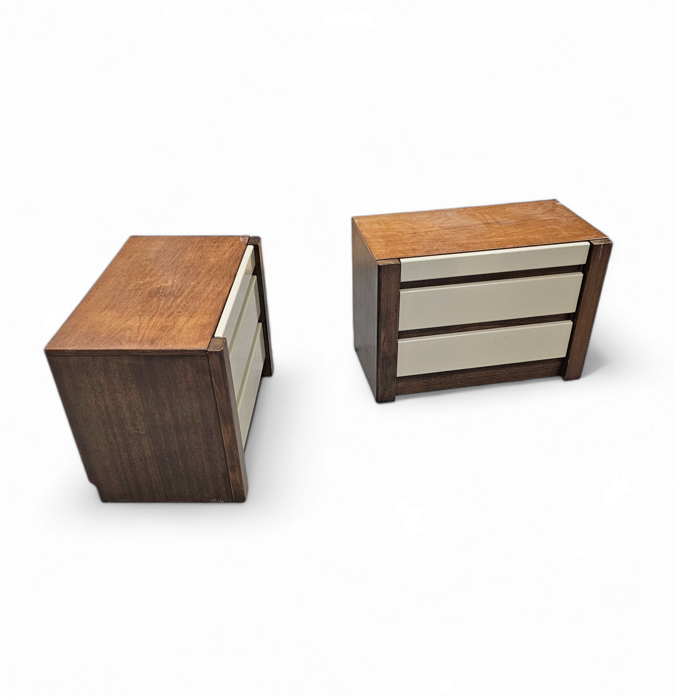 Pair / Bedside Tables With Scandinavian Design 1970S image 6
