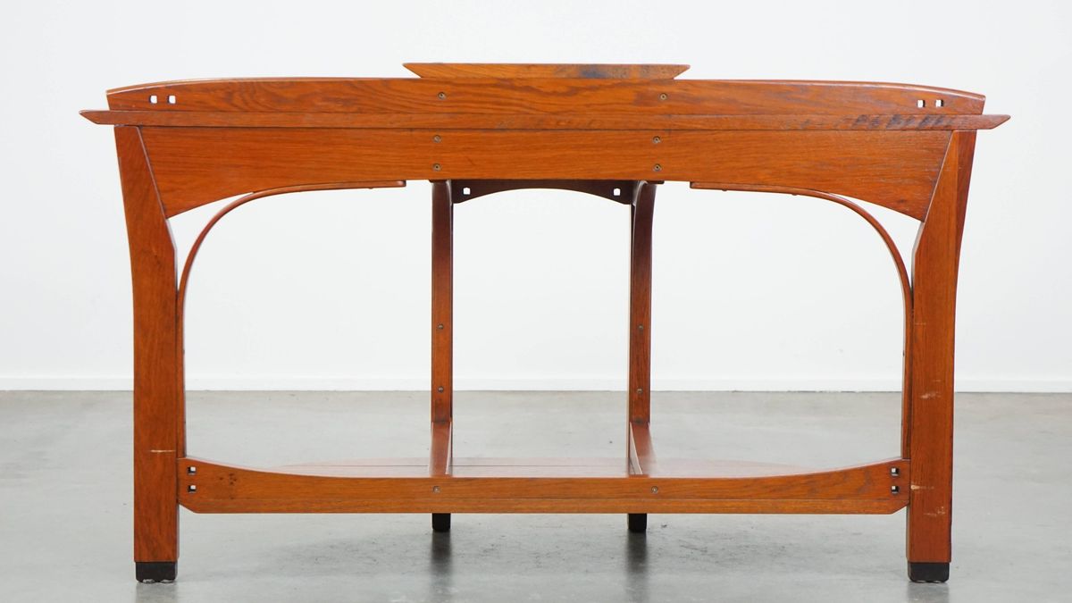 Jugendstil, Art Nouveau Gangkastje/ Side Table Van Schuitema image 3