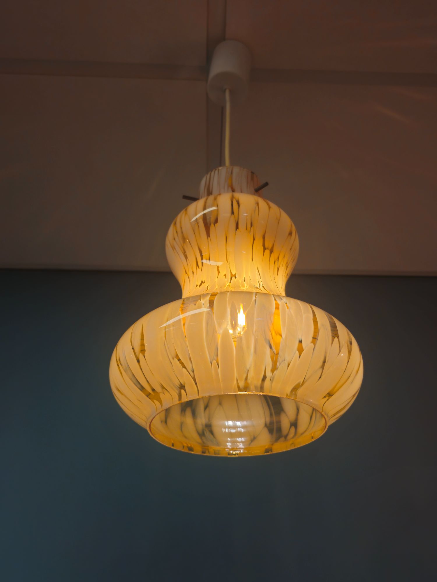 Vintage Murano Hanglamp Plafondlamp Lamp image 7