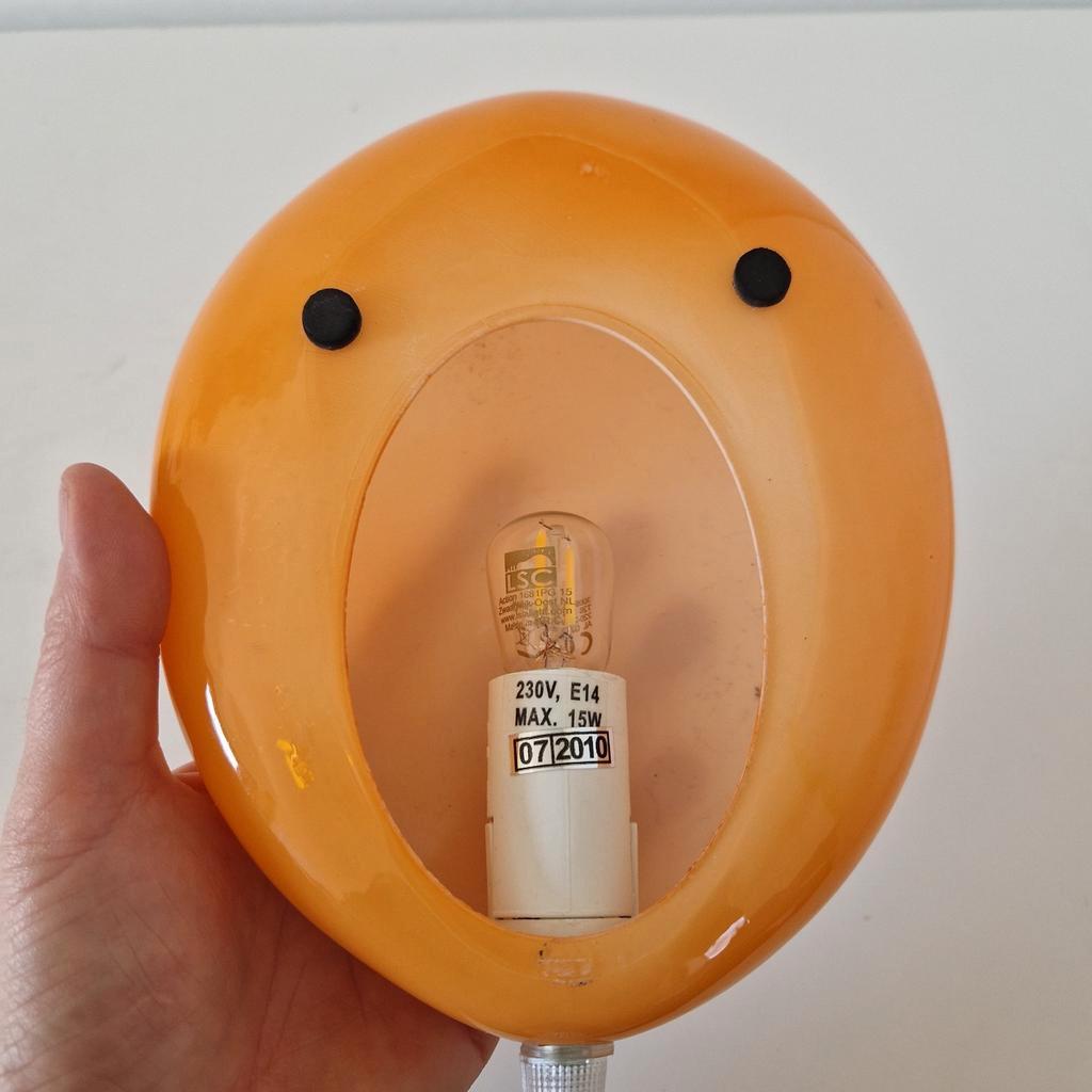 Vintage Oranje Steen Lamp Esprit Desin Lamp Retro Lamp image 5