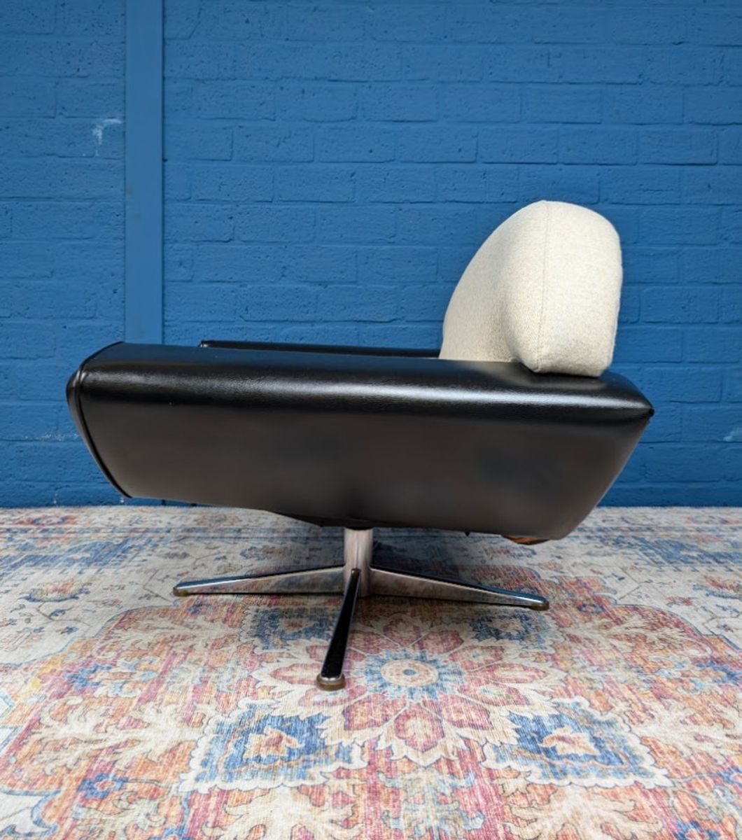 Vintage Deens Design Draaifauteuil, Johannes Andersen Midcentury Design image 5