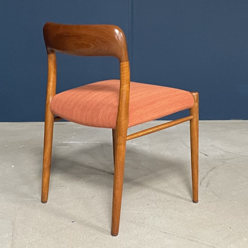 Vintage Eetkamerstoelen- Niels Otto Møller – Model 75 – Jaren 60 image 6