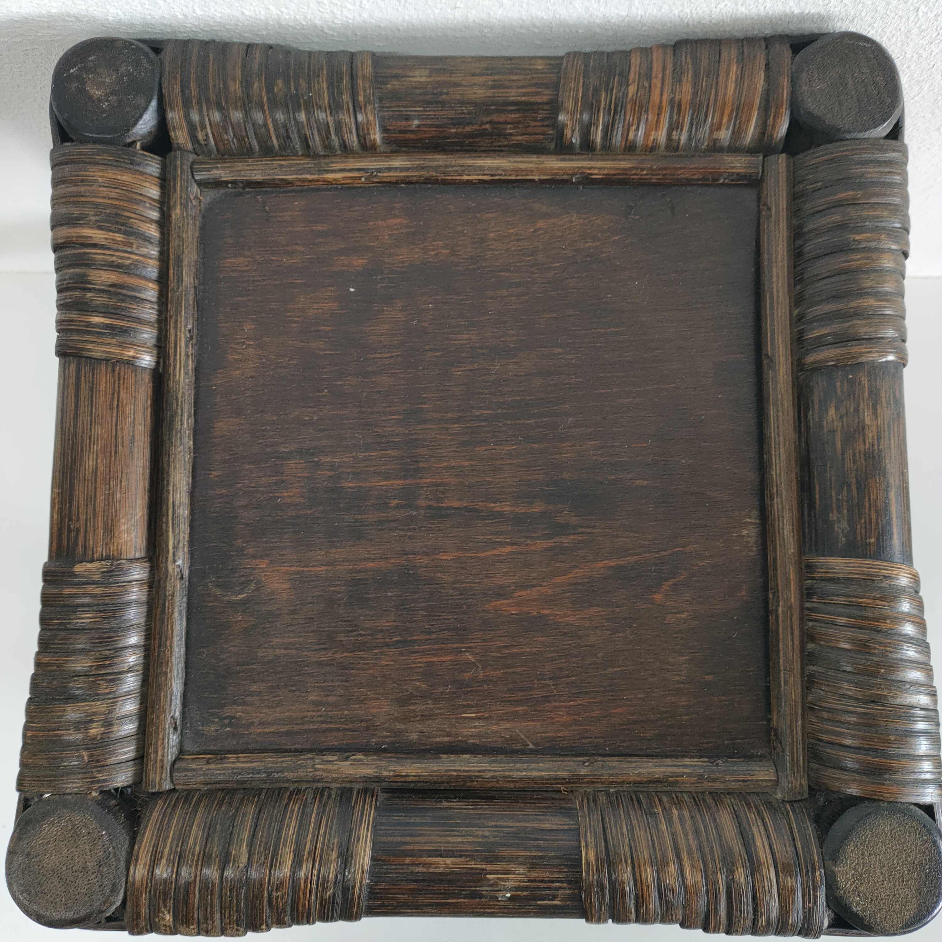 Uniek Rotan Bamboe "petit" Planten-bijzettafeltje Donkerbruin image 6
