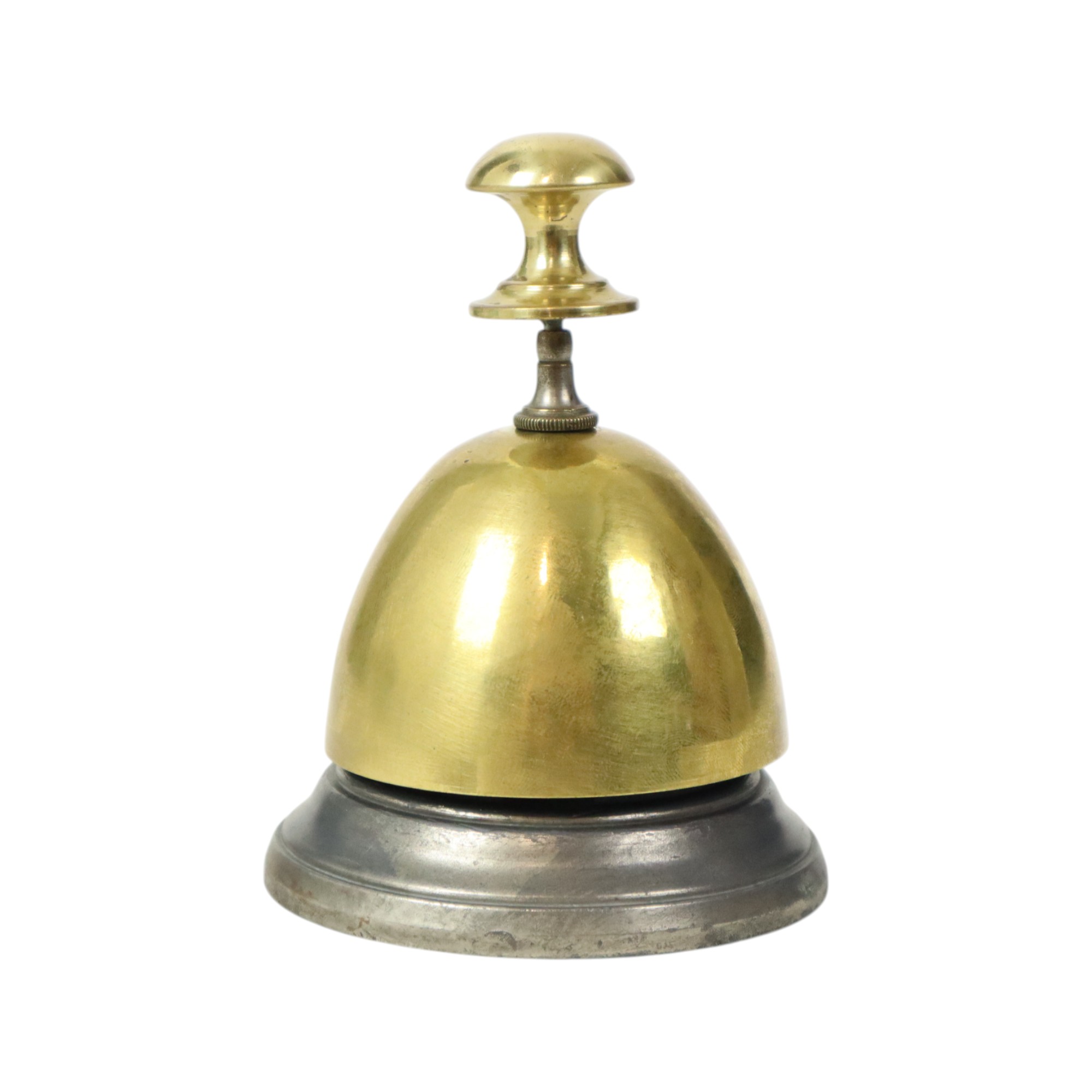 Messing En Metalen Hotelbel Receptiebel Mid-century image 2