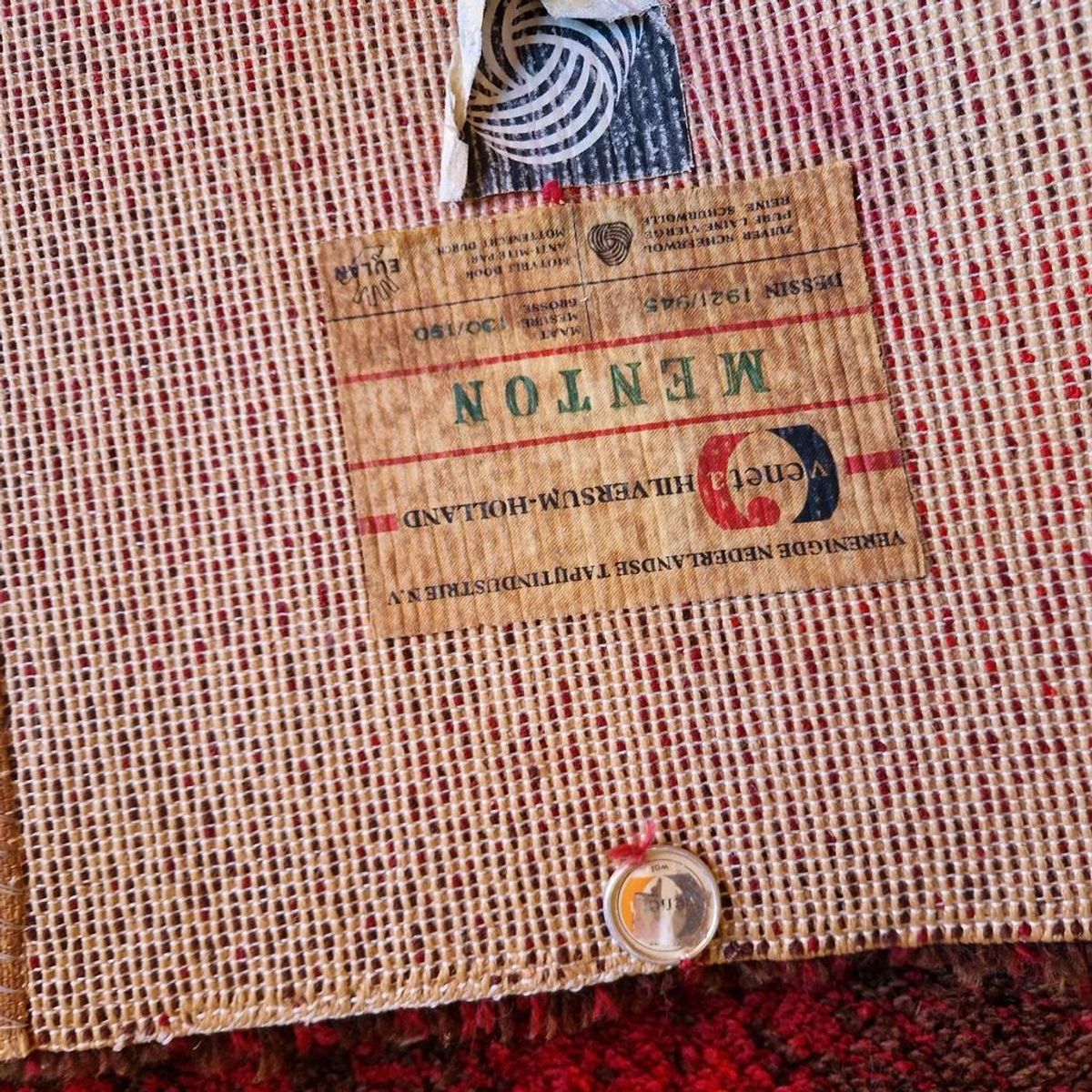 Vintage Vloerkleed Bruin Rood Jaren 70 Kleed image 5