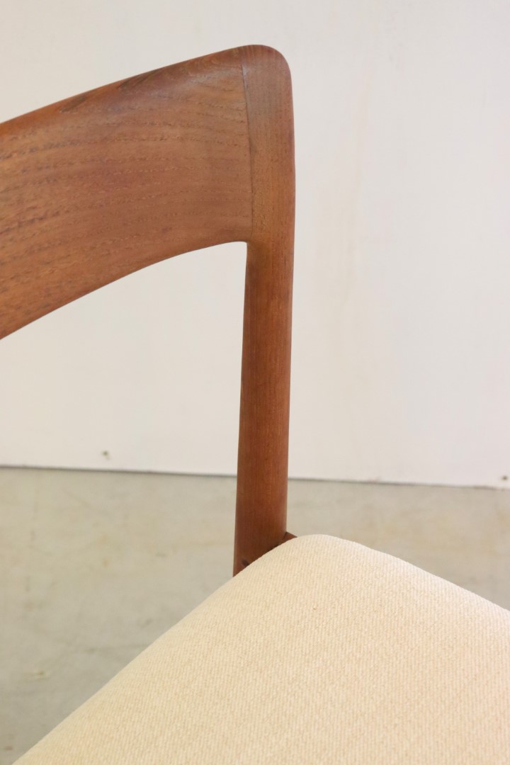 Set 6 A. Younger Stoelen Eetkamerstoelen Vintage Reupholstered image 6