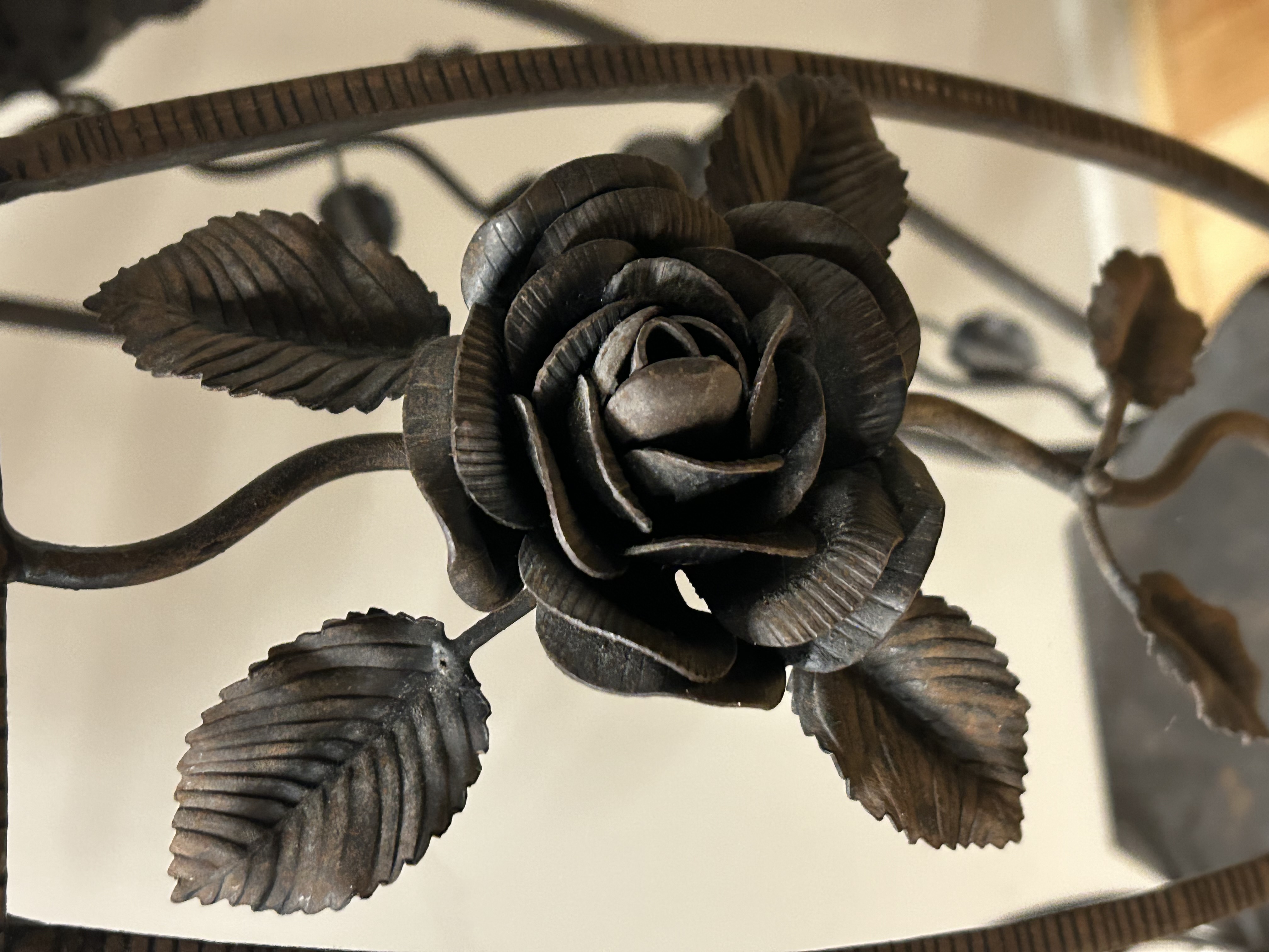 Gesmede Tafel Met Marmer Van Boeckel Style image 3