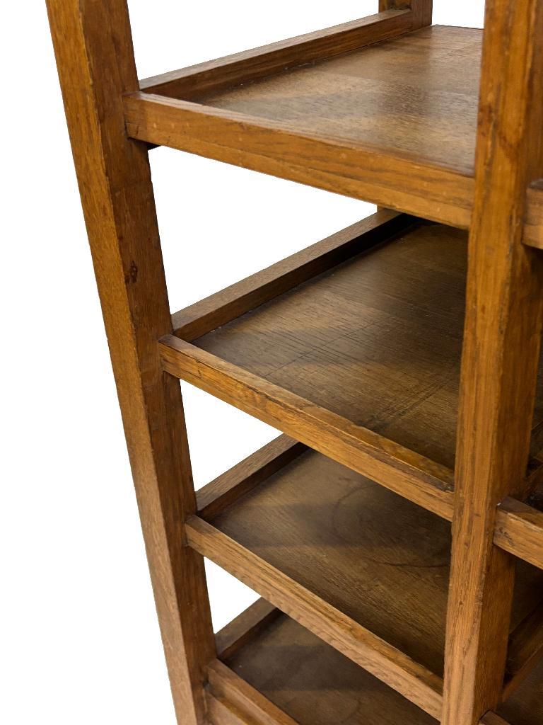 Art Deco Wandkast Vakkenkast Jaren 30 Eiken Open Kast image 6