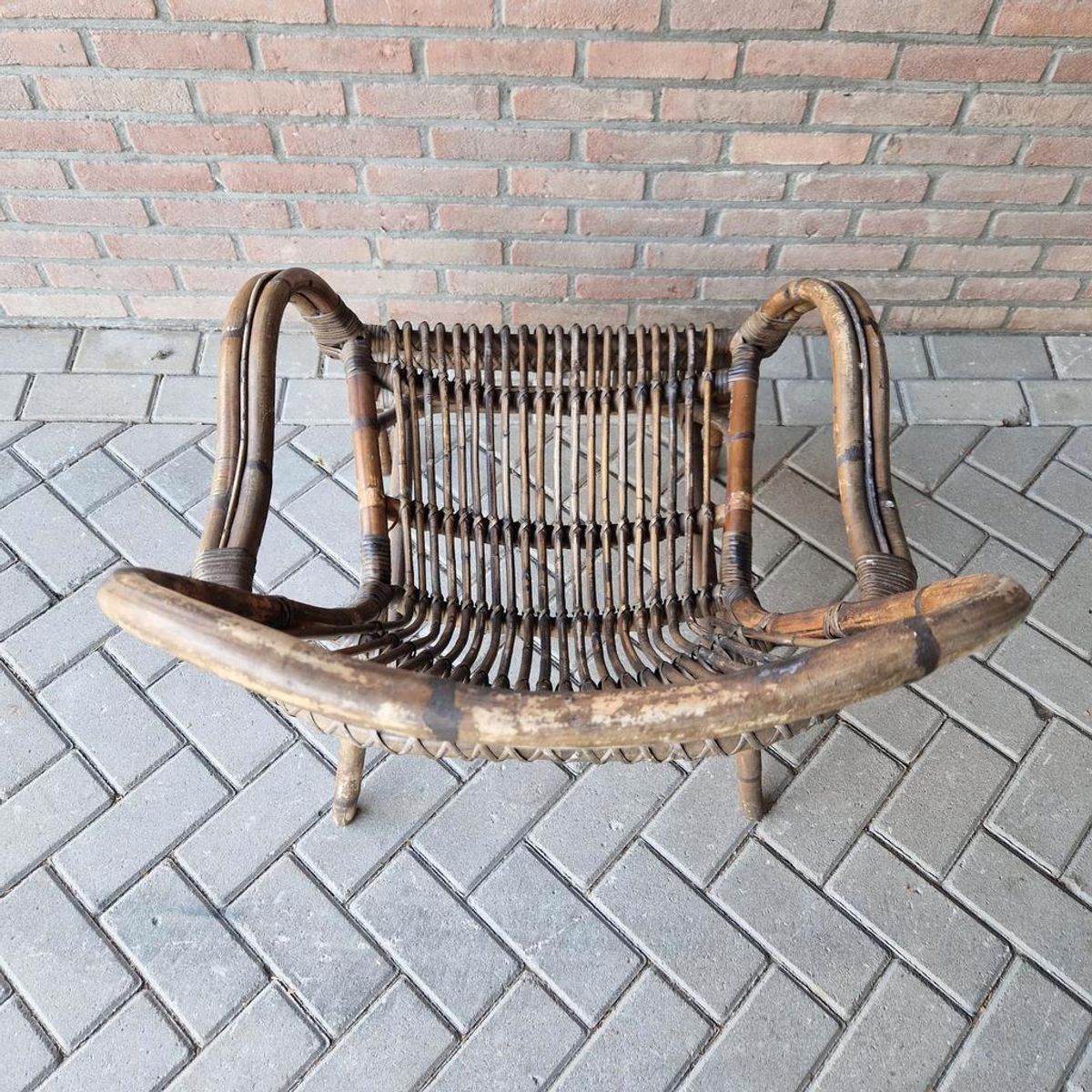 Bruine Bamboe Fauteuil Tuinstoel image 2