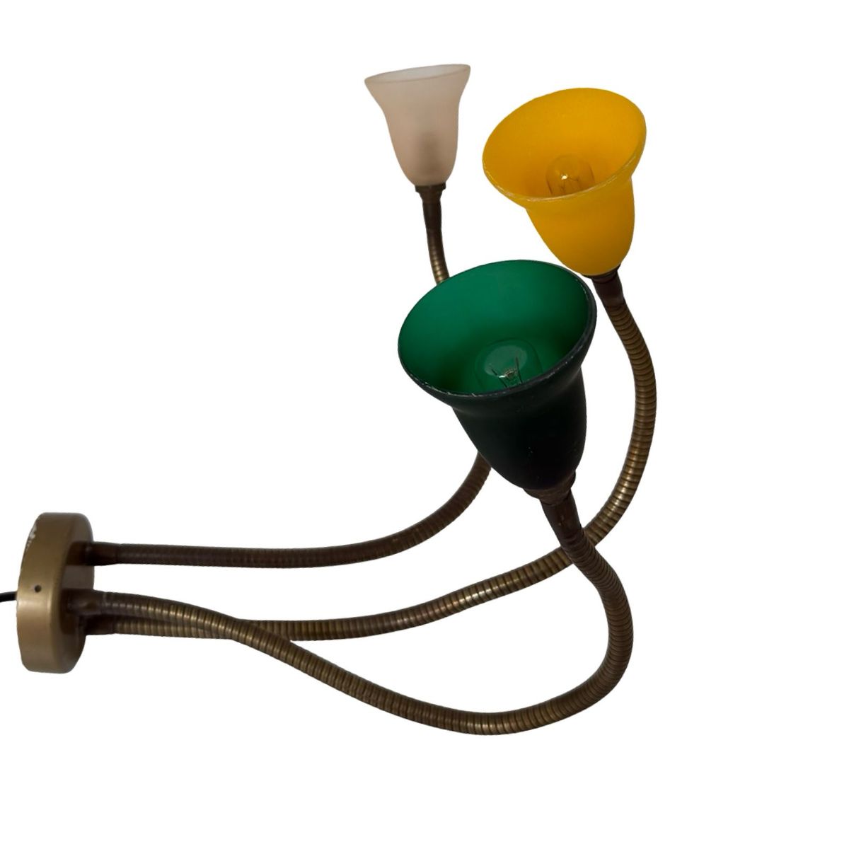 Rob Nollet - Deja Vu Nijmegen - Wall Mounted Lamp - Goosneck (triple) - Glass Shades, Dutch Design image 8