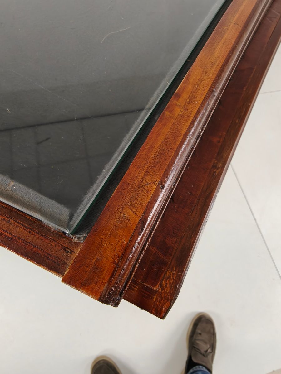 Eikenhouten Museumvitrinekast Uit De Jaren 40-50 – Horizontaal Gebogen Model image 3