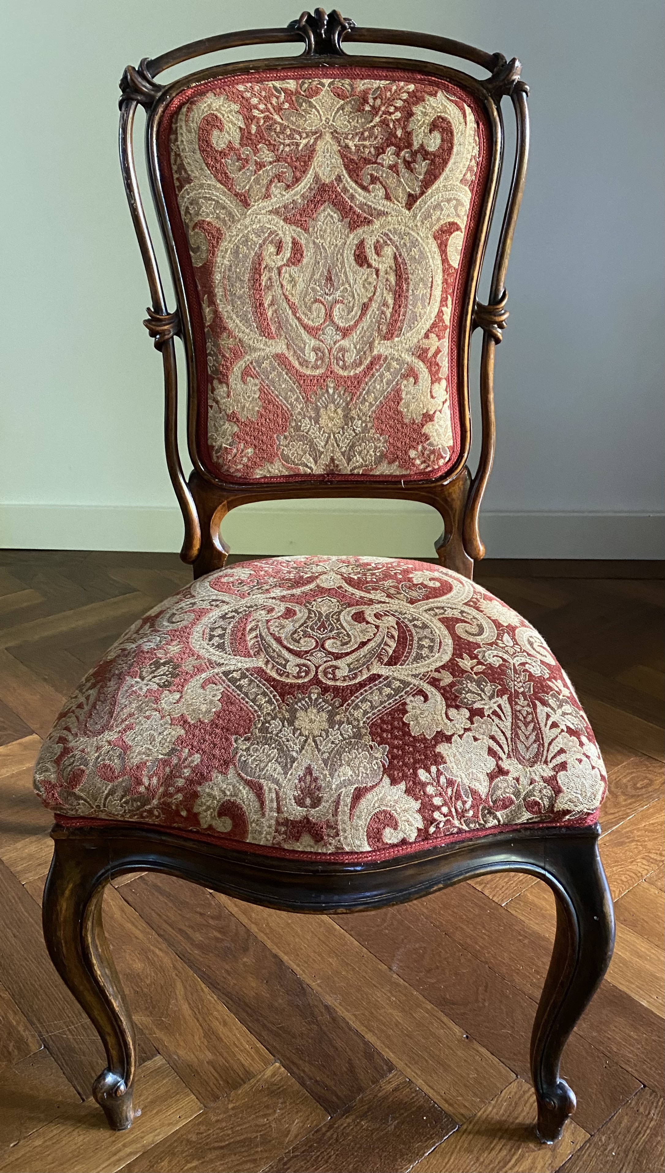 6 Antieke Stoelen, Nieuw Gestoffeerd image 8