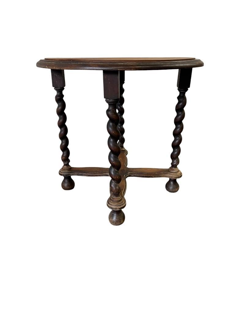 Vintage Houten Pied De Stal / Bijzettafel / Plantentafel image 10