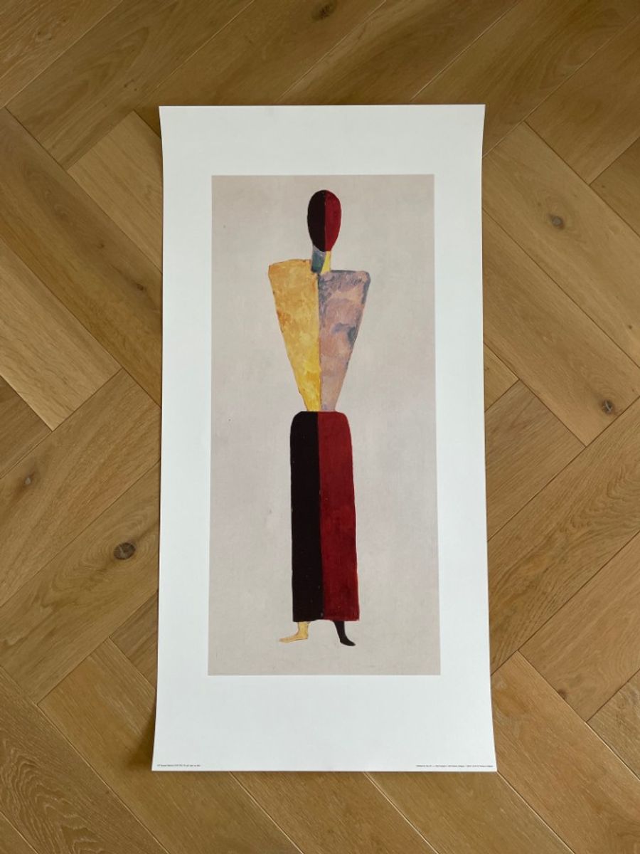 Kasimir Malevich (1878-1935), The Girl, Figure On White, Printed In Belgium image 7