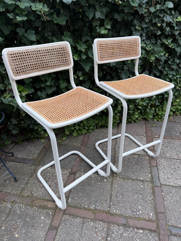 Vintage Cesca Barstoelen - Marcel Breuer Stijl image 2