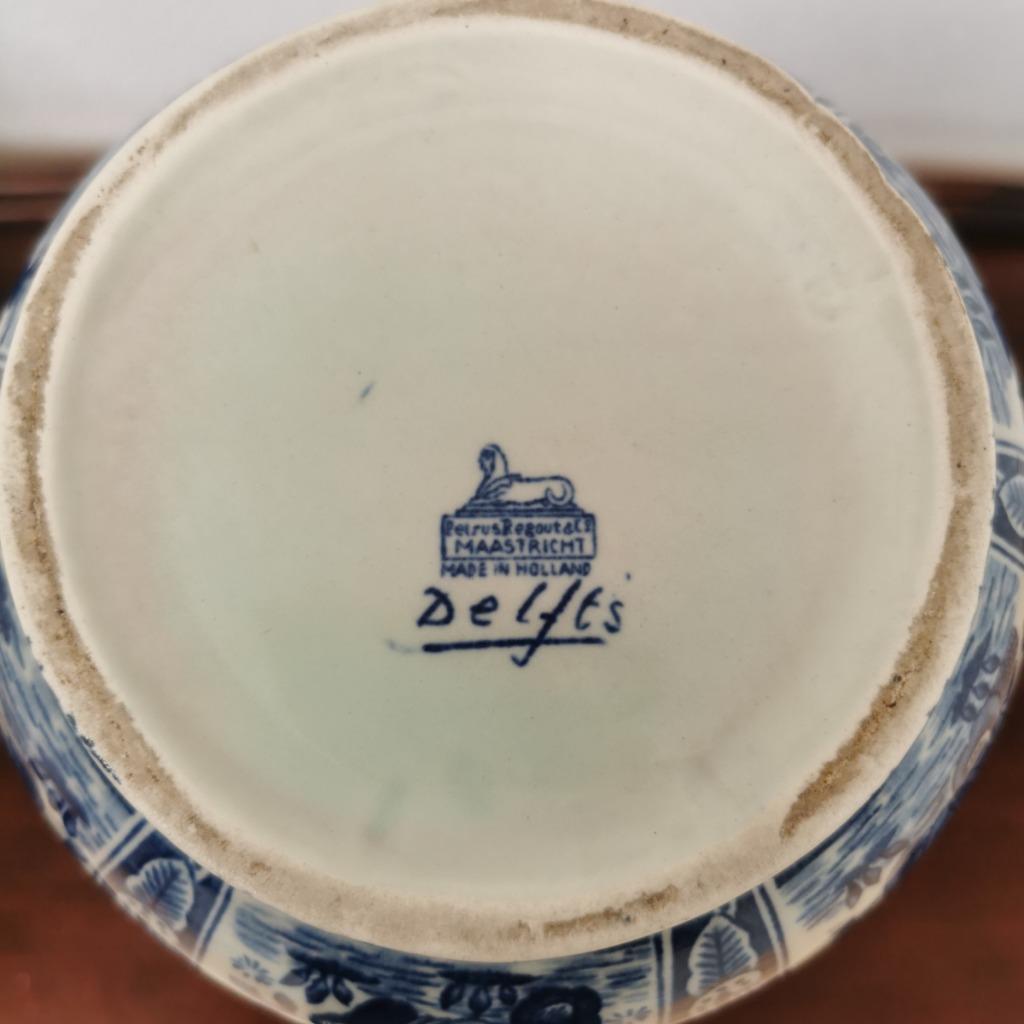 Vintage Delftsblauwe Vaas Tulpvaas Porselein image 10