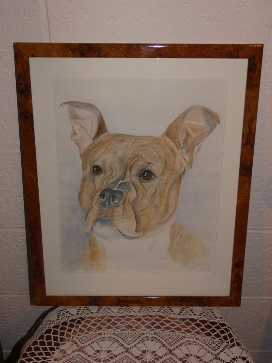 Aquarel J. Van Roey "hond". image 6