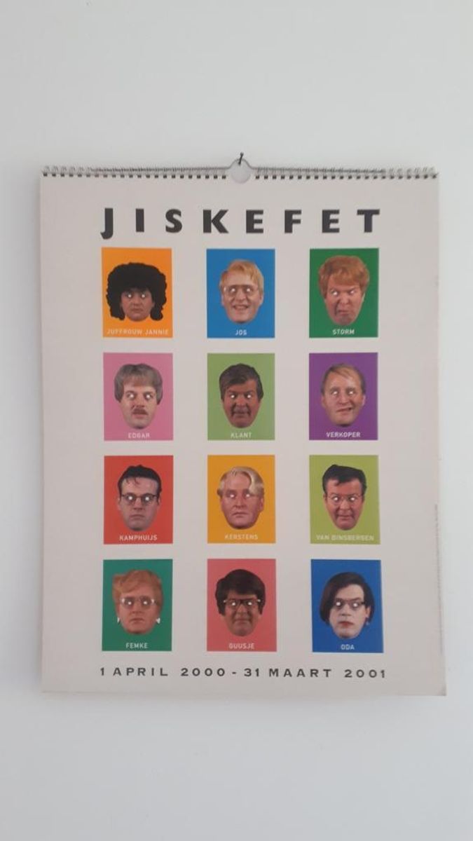 Jiskefet Kalender Met Maskers 2000 2001 image 2