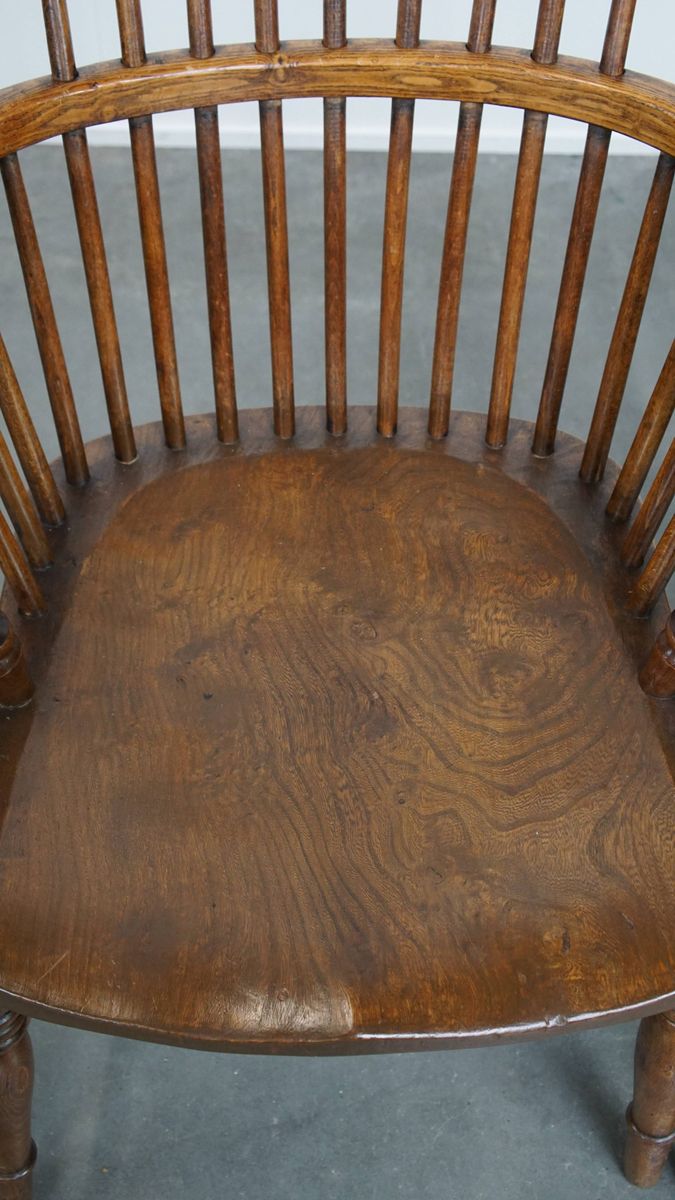 Leuke En Tijdloze Set Van 4 Antieke Engelse Windsor Stickback Chairs Uit De 19e image 8