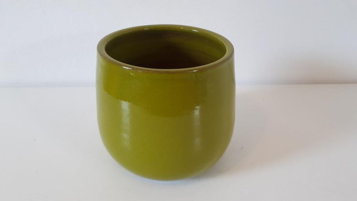 Appelgroen Keramieke Bloempot image 2