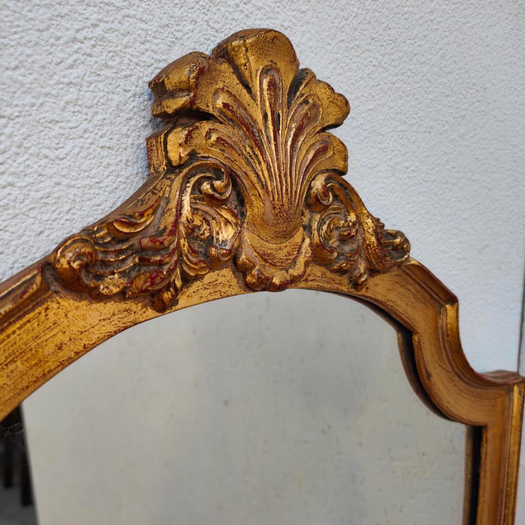 Vintage Goudkleurige Regency Rococo Barok Spiegel Schouwspiegel 406 image 7