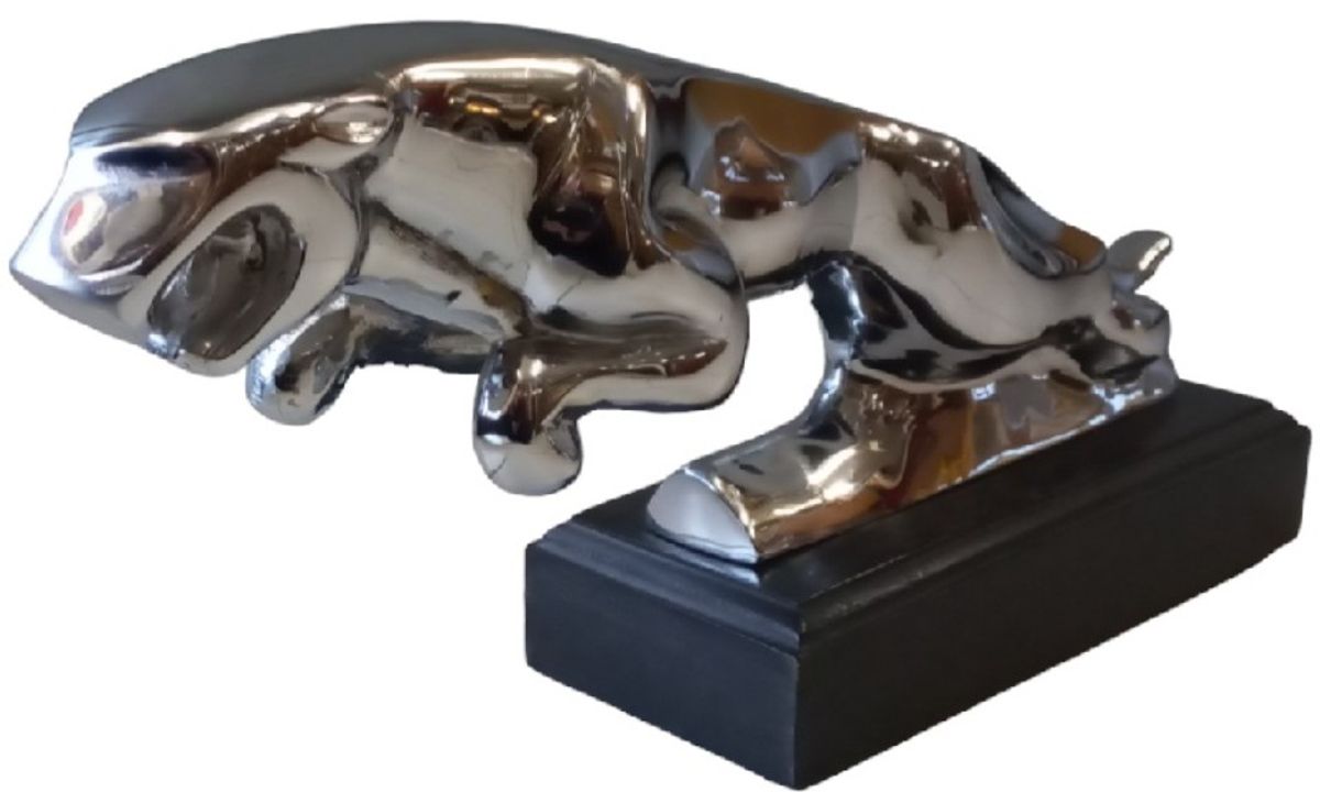 Jaguar Mascotte In Verchroomd Brons. image 2