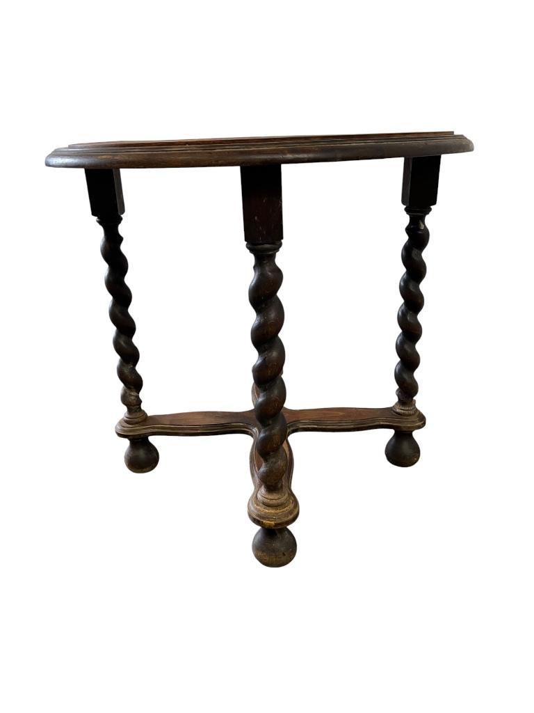 Vintage Houten Pied De Stal / Bijzettafel / Plantentafel image 14