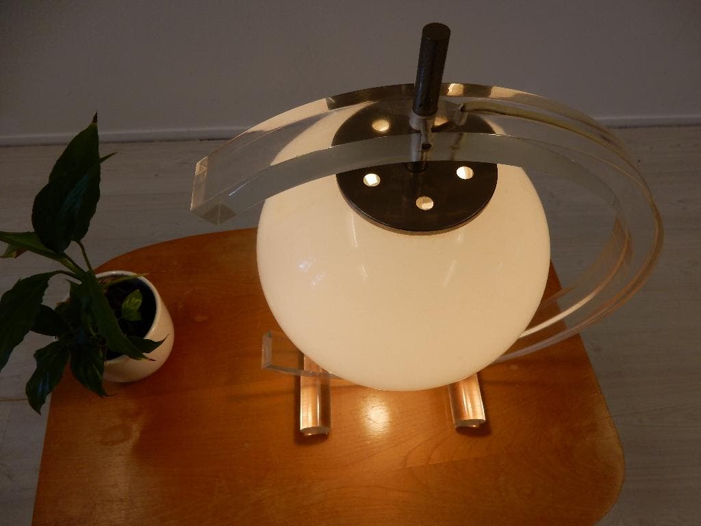 Vintage Plexiglas Tafellamp Dressoir Lamp Space Age Jaren70 image 6