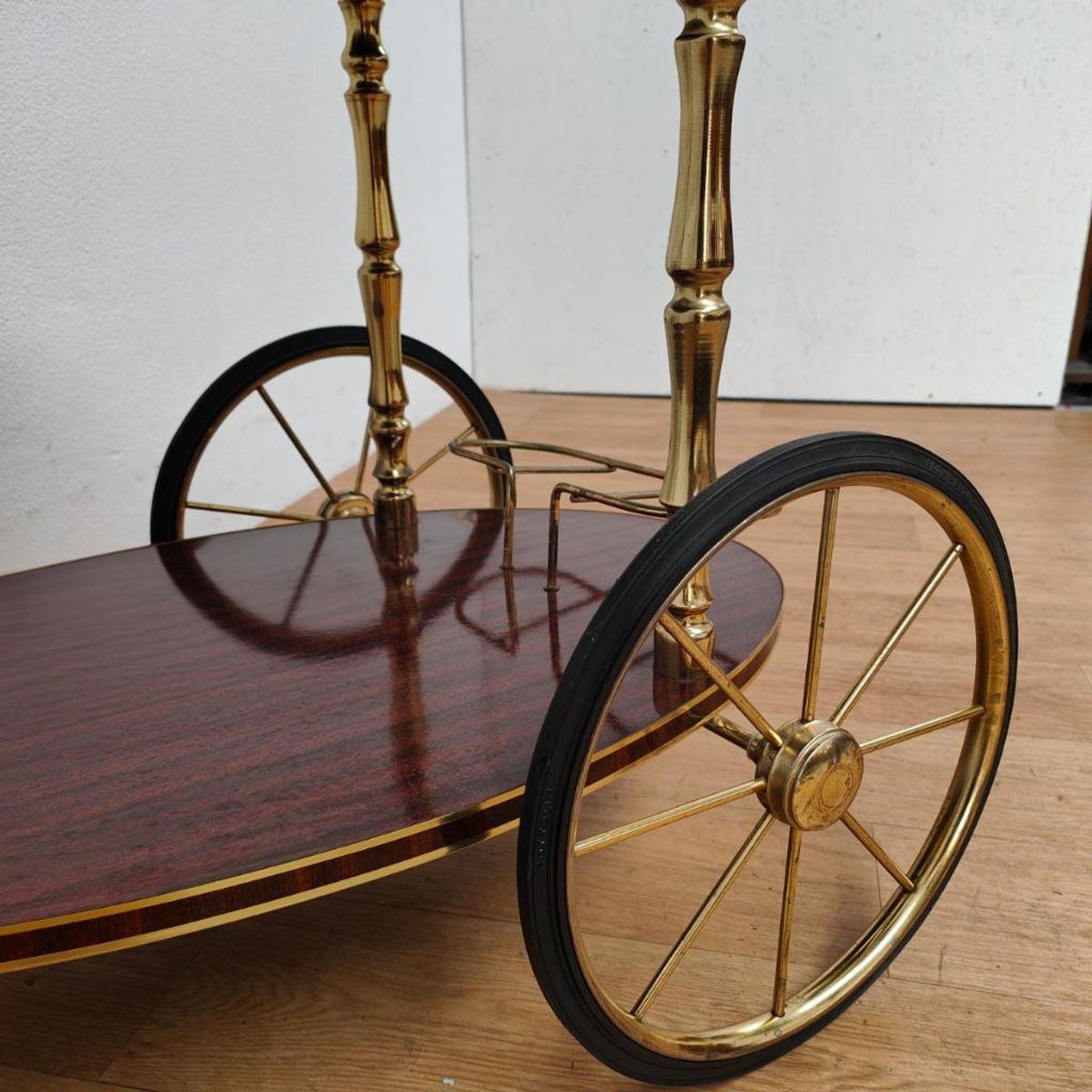 Vintage Barcart Drankenkar Trolley Butlerwagen Bijzettafel 3 image 9