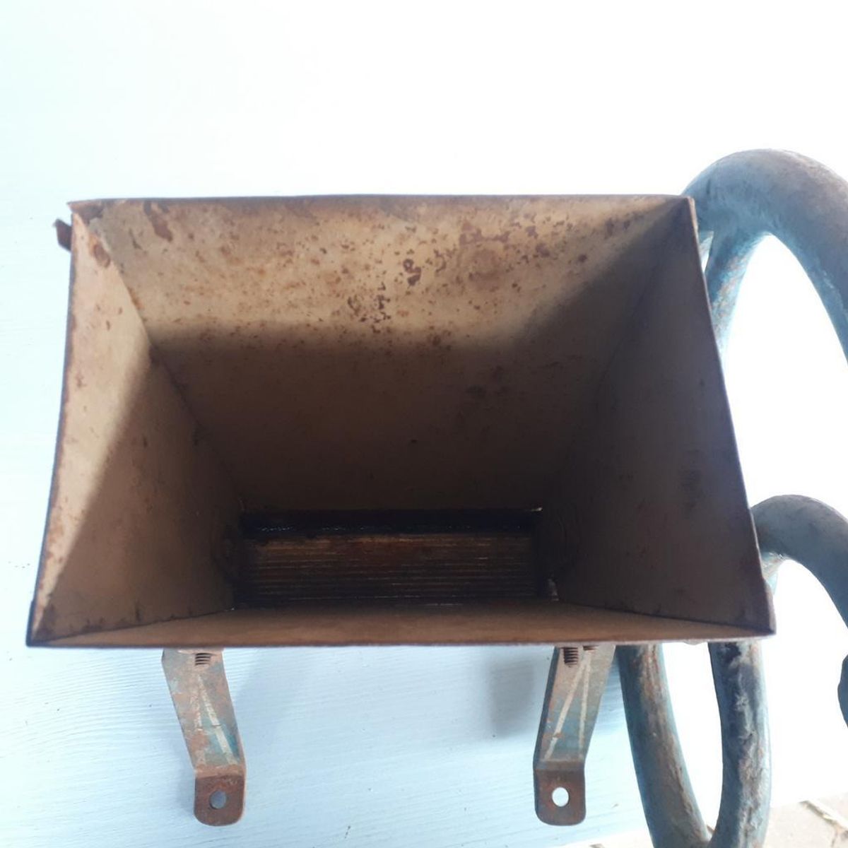 Antieke Gerst Molen Tafel Molen Bakkerij Winkel Graan Maler image 13