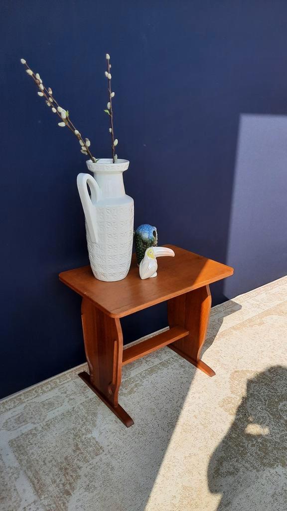 Vintage Bijzettafeltje, Lectuur Tafeltje, Sidetable, Krukje image 2