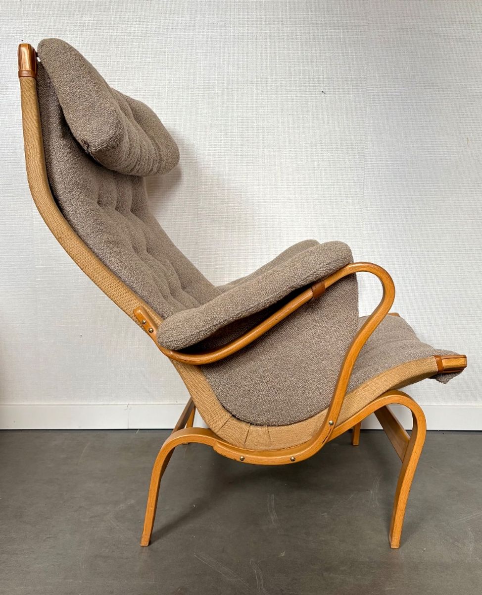 Pernilla Lounge Chair By Bruno Mathsson Sweden Dux image 6
