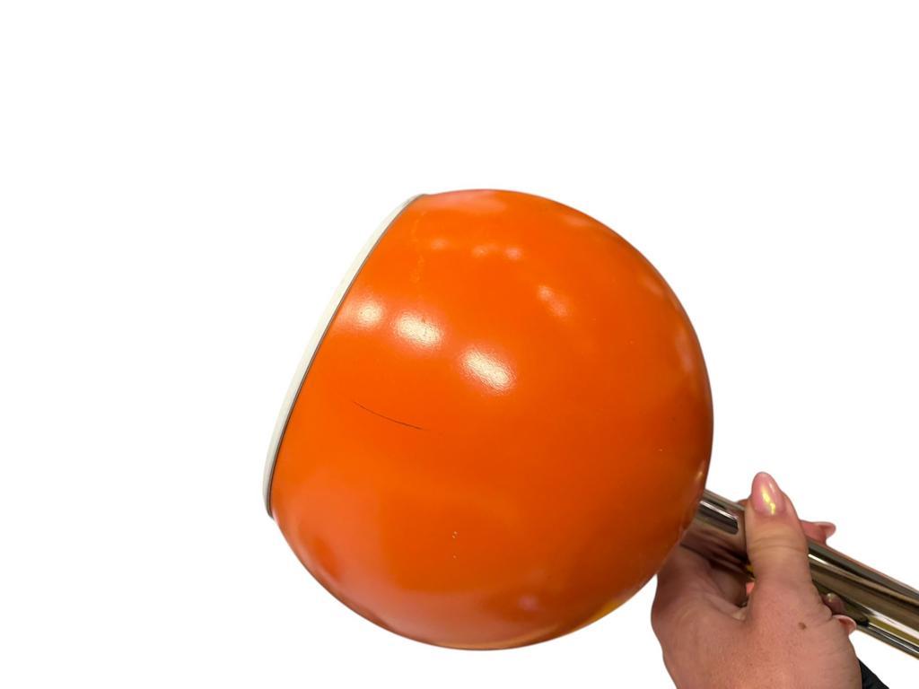 Vintage Oranje Eye Ball Luster / Hanglamp Met 2 Lichtpunten image 6