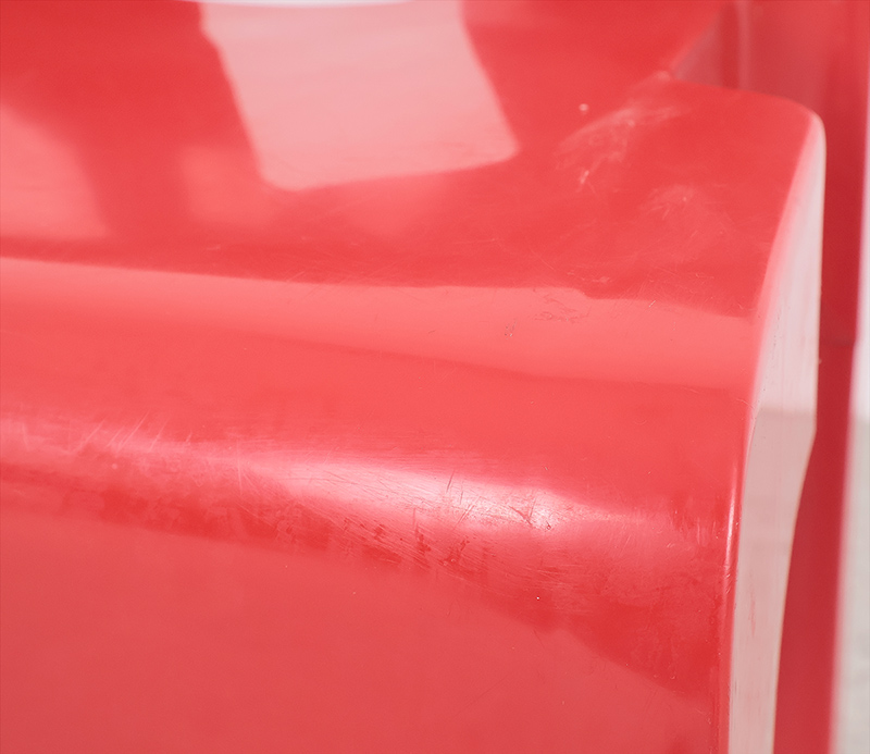 Joe Colombo Universal Stoelen Rood, 1960s image 12
