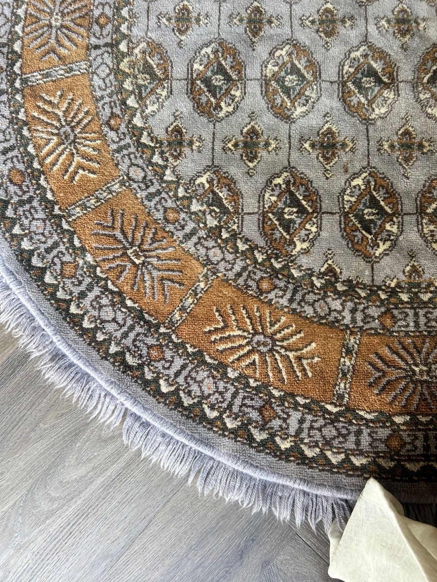 Vloerkleed Grey/beige Persian Look Rond Vintage image 2