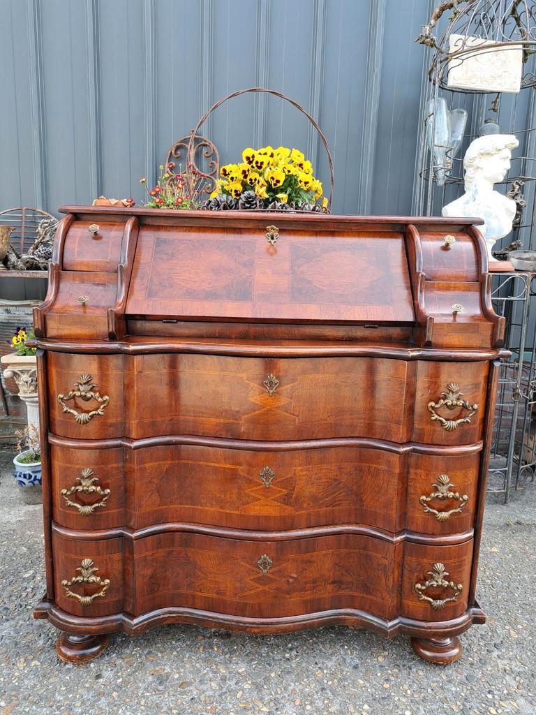 Antieke Heldense Secretaire Bureau Schrijftafel, Gebruikssp image 2