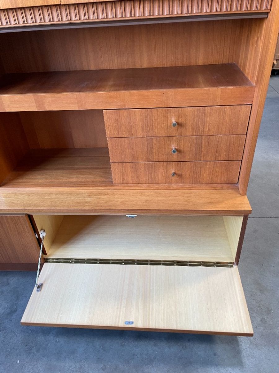 Vintage Zweeds Wandmeubel / Highboard. Royal Board 1970's image 11
