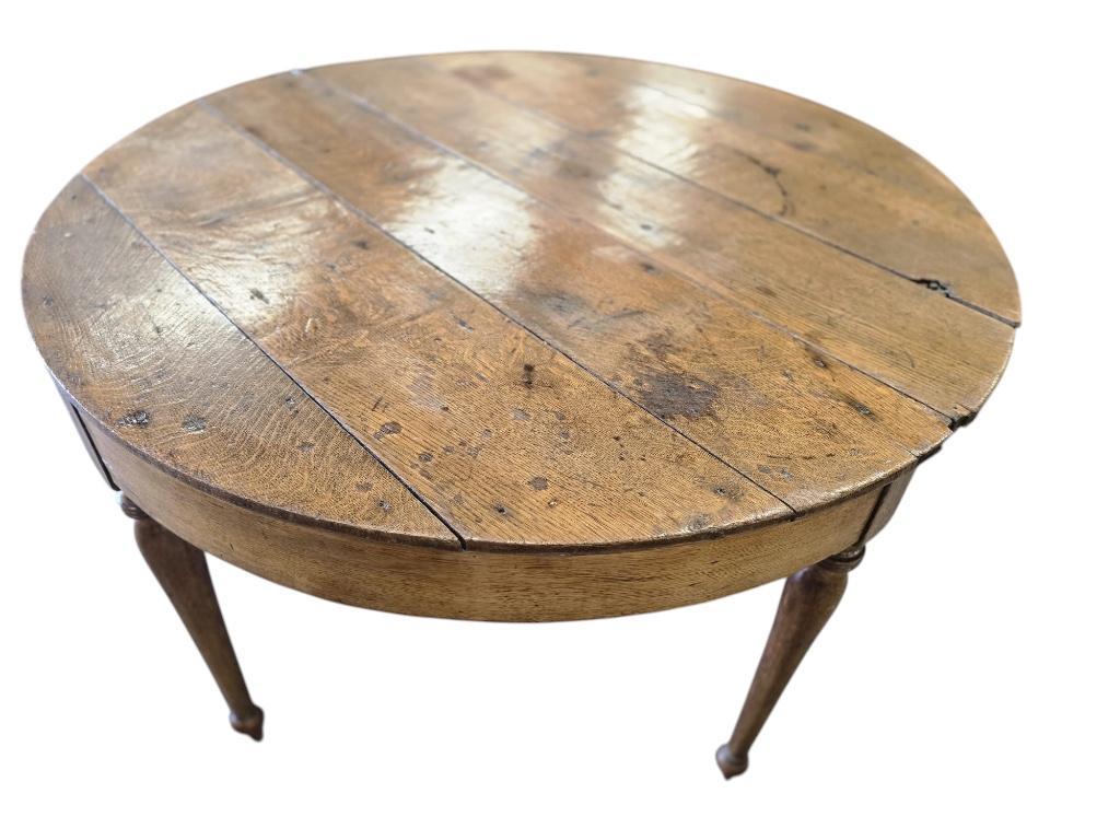 Brocante Houten Ronde Tafel / Consoletafel image 6