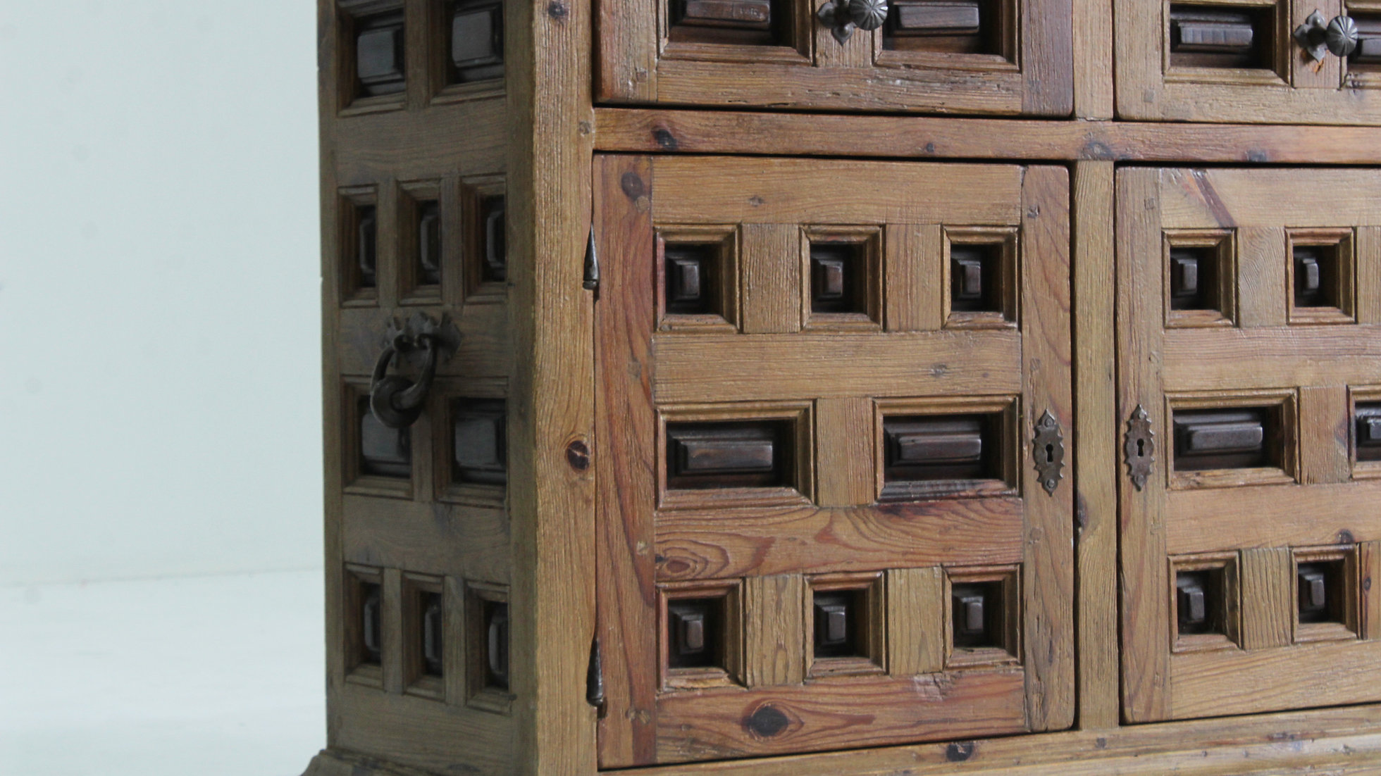 Vintage Spaans Houten Brutalist Dressoir 1960s image 6