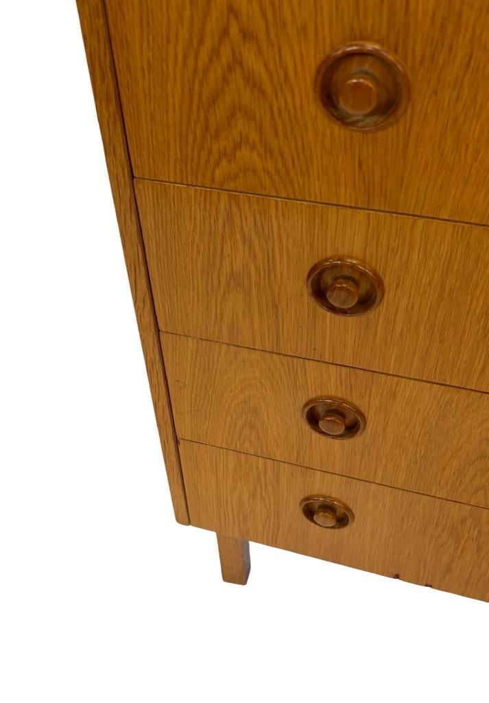 Vintage Ladekast Kastje Jaren 60 Teak Fineer Commode Design image 7