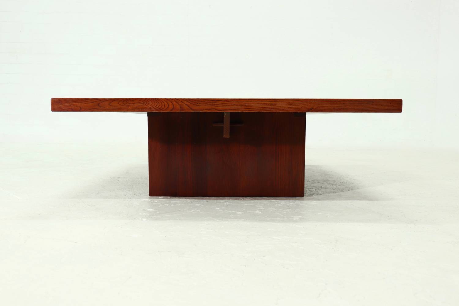 Large Bamboo And Wood Coffee Table By Axel Vervoordt 1980s image 13